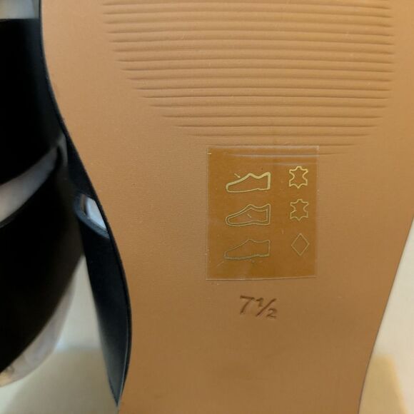 Madewell The Dixson Fisherman Mule Flats True Black Leather Sz 7.5 NEW - Picture 9 of 16